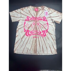 One Teaspoon NEW Tie Dye Graphic Mo Black T-Shirt Mind Frequencies Size‎ XS